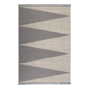Teppich Smart Triangle (handgewebt) Mischgewebe - Grau / Creme - 130 x 190 cm