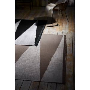 Teppich Smart Triangle (handgewebt) Mischgewebe - Grau / Creme - 160 x 230 cm
