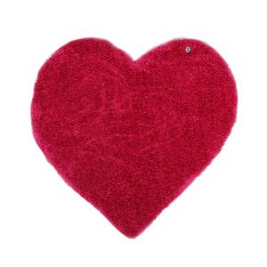 Tapis Soft Heart Rose vif - 100 x 100 cm