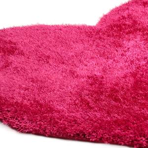 Tapis Soft Heart Rose vif - 100 x 100 cm