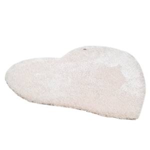 Tappeto Soft Heart Bianco - Dimensioni: 100 x 100 cm