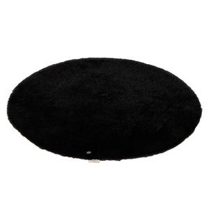 Tapijt Soft Round zwart - maat: 140x140cm