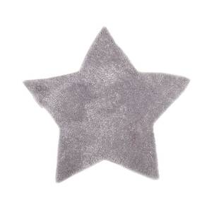 Tapijt Soft Star grijs - maat: 100x100cm