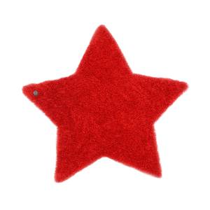 Teppich Soft Star Rot - Maße: 100 x 100 cm