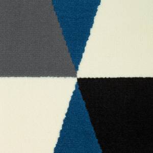 Teppich Spiky Kunstfaser - Brilliantblau / Schwarz - 140 x 200 cm