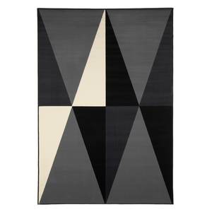 Tapis Spiky Fibres synthétiques - Gris foncé / Noir - 160 x 230 cm