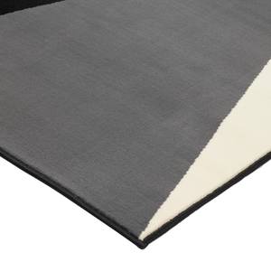 Tapis Spiky Fibres synthétiques - Gris foncé / Noir - 140 x 200 cm