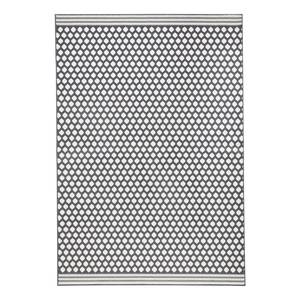 Tapis Spot Fibres synthétiques - Gris / Crème - 70 x 140 cm