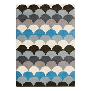 Kurzflorteppich Suhar Baumwolle - Blau / Grau - 120 x 180 cm