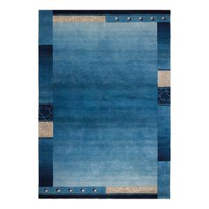 Teppich Super Q Wolle/ Blau - 90 cm x 160 cm