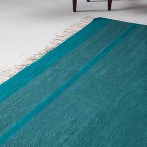 Tapis Thika (tissé à la main) Coton - Vert / Beige - 140 x 200 cm