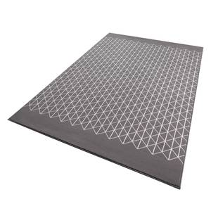 Tapis Twist Fibres synthétiques - Gris / Crème - 140 x 200 cm