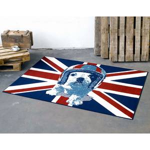 Teppich Union Jack Hund Blau/Rot