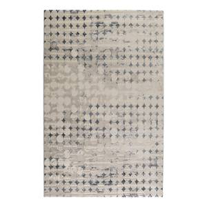 Tapijt Velvet Spots kunstvezels - Beige/grijs - 133x200cm