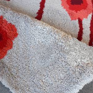 Teppich Verona I Kunstfaser - Weiß / Rot - 160 x 230 cm