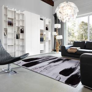 Tapis Verona II Fibres synthétiques - Noir / Gris - 160 x 230 cm