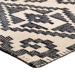 Tapijt Vitage Kelim I (handgeweven) textielmix - beige/zwart - 140x200cm