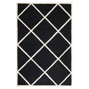 Tappeto Wilshire Nero/Color crema - 122 x 183 cm - 120 x 180 cm