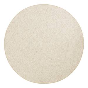 Tapis à poils courts Wolly II Fibres synthétiques - Beige - Ø 200 cm