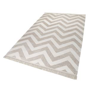 Teppich Zig-Zag (handgewebt) Mischgewebe - Creme / Beige - 160 x 230 cm