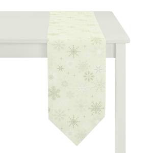 Tischband Spitz Christmas Elegance Beige - Textil - 24 x 175 cm