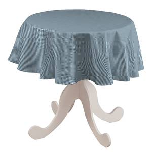Nappe Amelie ronde Turquoise / Blanc