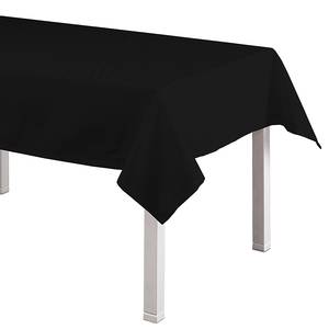 Nappe Cotton Panama Noir - 130 x 250 cm