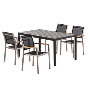 Tischgruppe Montego (5-teilig) Aluminium