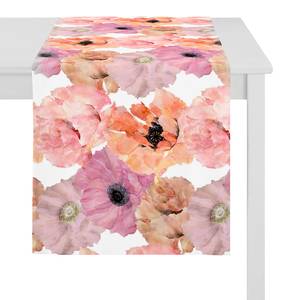 Chemin de table Anemone Rose pastel