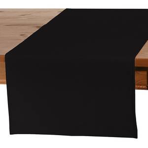 Chemin de table Cotton Panama Noir