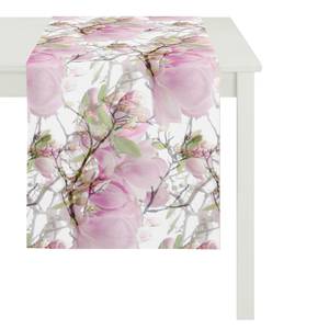 Chemin de table Springtime I Rose foncé - Textile - 48 x 140 cm