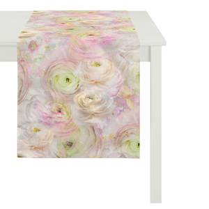 Chemin de table Springtime II Rose foncé - Textile - 48 x 140 cm