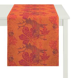 Tischläufer Winterwelt I Orange - Textil - 48 x 140 cm