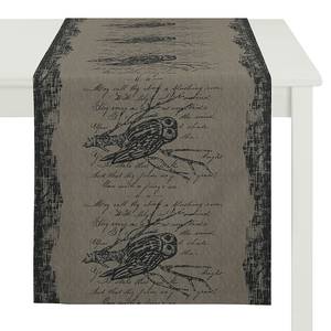 Chemin de table Winterworld II Gris - Textile - 48 x 140 cm