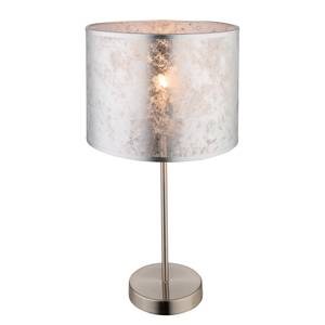 Lampe Amy I Tissu / Métal - 1 ampoule - Argenté / Nickel