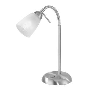 Tafellamp Accardial zilverkleurig ijzer 1 lichtbron