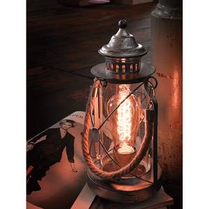 Lampe Bradford Verre / Acier - 1 ampoule - Argenté