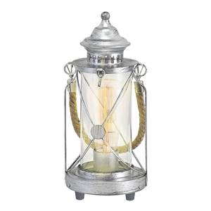 Lampe Bradford Verre / Acier - 1 ampoule - Argenté - Argenté