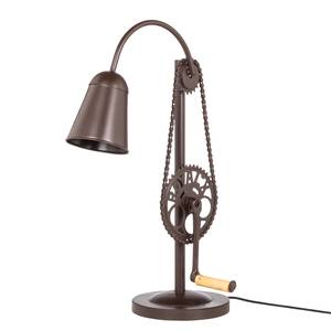 Lampada da tavolo Crank Marrone - Metallo - 45 x 73 x 24 cm