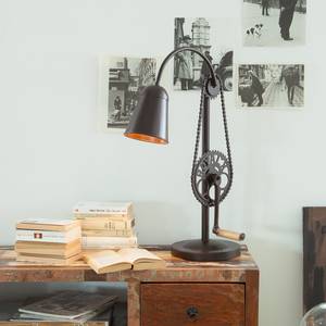 Lampada da tavolo Crank Marrone - Metallo - 45 x 73 x 24 cm