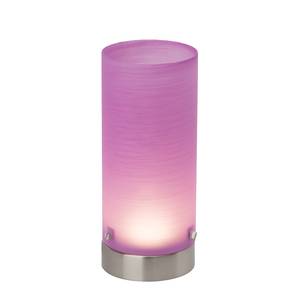 Tafellamp Daisy metaal/zilverkleurig glas 1 lichtbron