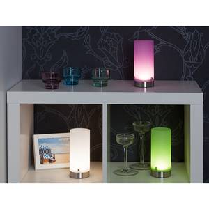 Lampe Daisy Métal / Verre - Argenté - 1 ampoule