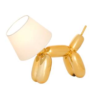 Tafellamp Doggy goudkleurig/wit - 1 lichtbron