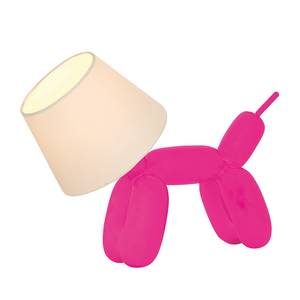 Tafellamp Doggy roze/wit - 1 lichtbron