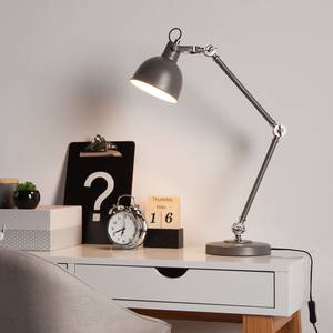 Lampada da tavolo Emery ferro - 1 luce - Grigio