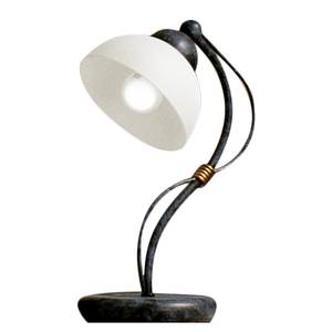 Lampada da tavolo Filo Metallo/Vetro Nero bluastro/Bianco 1 luce