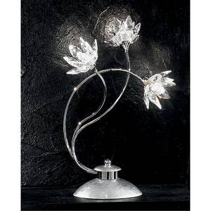 Tischleuchte  Fiorella Silber Metall/Glas - Silber - 3-flammig