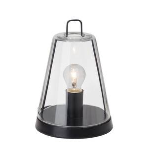 Tafellamp Handy metaal/zwart glas 1 lichtbron