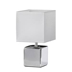 Lampada da tavolo Joliet HN Ceramica/Tessuto Color argento 1 luce Ceramica