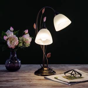 Lampadaire Kalodas Métal / Verre Noir 2 ampoules